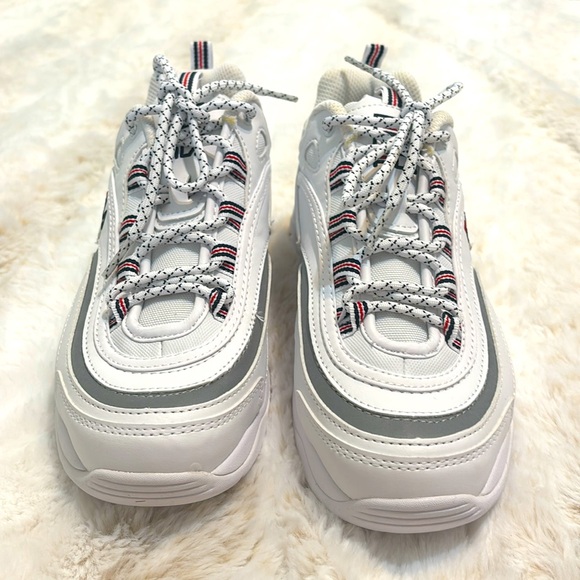 Fila Ray Women's Shoes White-Gray 5RM00521-109 Size 8 - Picture 3 of 6